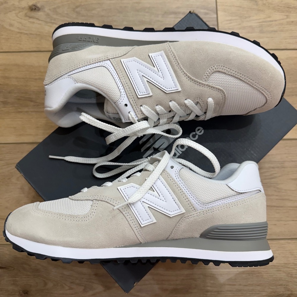 New Balance 574 Core Nimbus Cloud White Mens 11 Wide Sneakers With Box Normcore - Picture 3 of 10